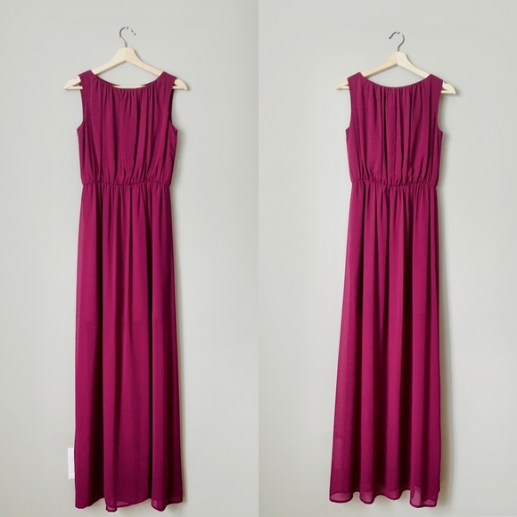 {Gianni Bini} Chiffon Sleeveless Maxi Dress - Picture 2 of 3
